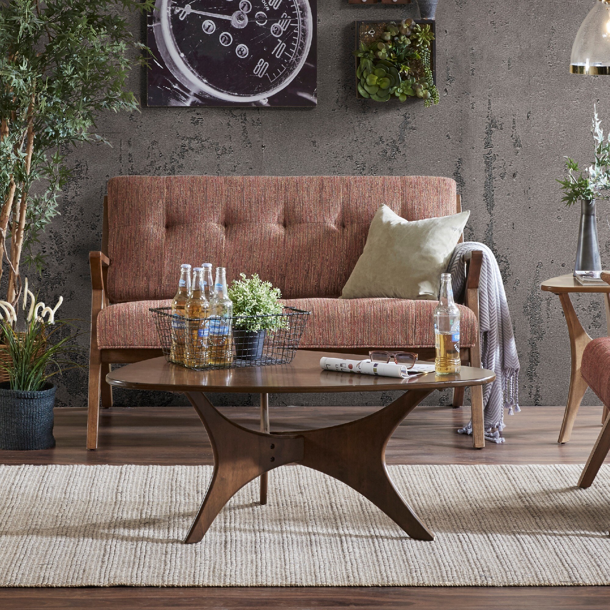 INK+IVY Rocket Orange Loveseat - Bed Bath & Beyond - 13096985