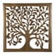 Solaris Nine Tree of Life Light Brown Wood 30-inch Wall Art - Bed Bath ...