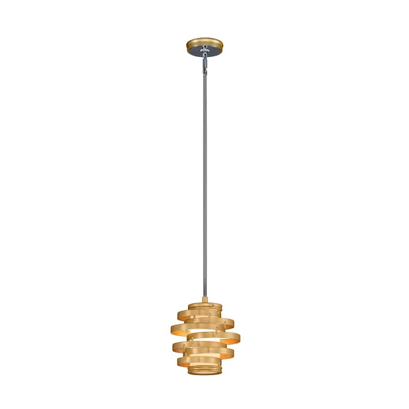 Corbett Lighting Vertigo 1-light Gold Leaf LED Pendant