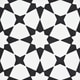 Handmade Medina 8''x8'' in White and Black Tile, Pack of 12 (Morocco ...