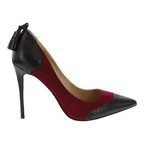Shop Women S Nicole Miller Evangeline Spectator Pump Black Leather