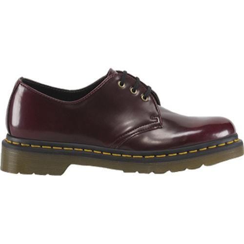 dr martens vegan 1461 cherry red cambridge brush