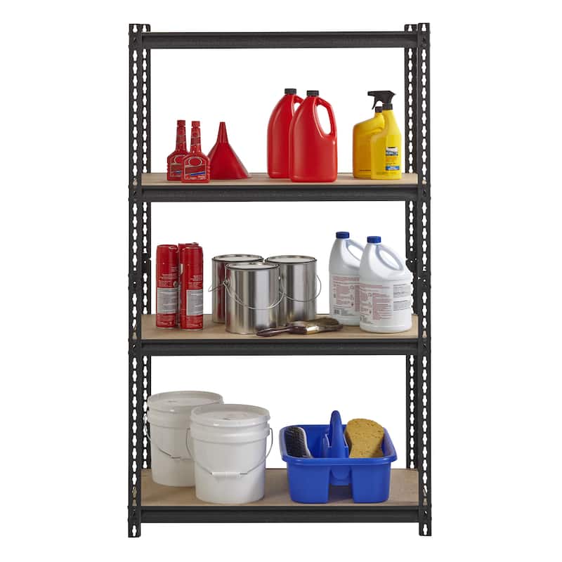 Iron Horse 2300 lb Riveted Shelving, 4 or 5 Shelf Black