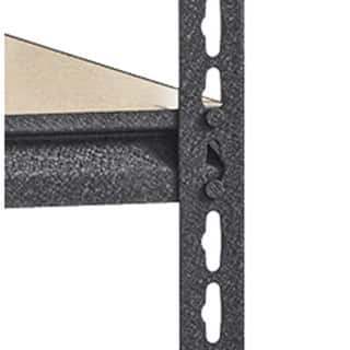 Iron Horse 2300 lb Riveted Shelving, 5-Shelf, 72"Hx36"Wx18"D, Black