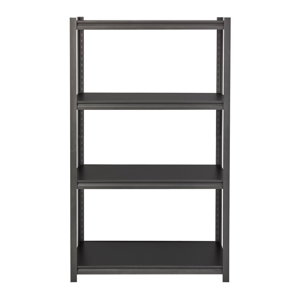 Iron Horse 3200 lb Concealed Riveted Shelving, 60"Hx36"Wx18"D, Gray