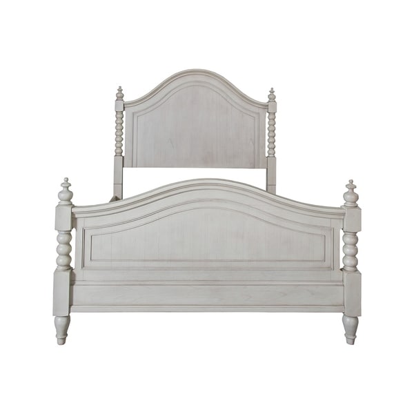 Harbor Dove Gray Cottage Twist Spindle Poster Bed
