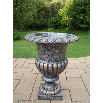 Valencian Pewter Iron 24-inch Tall Urn