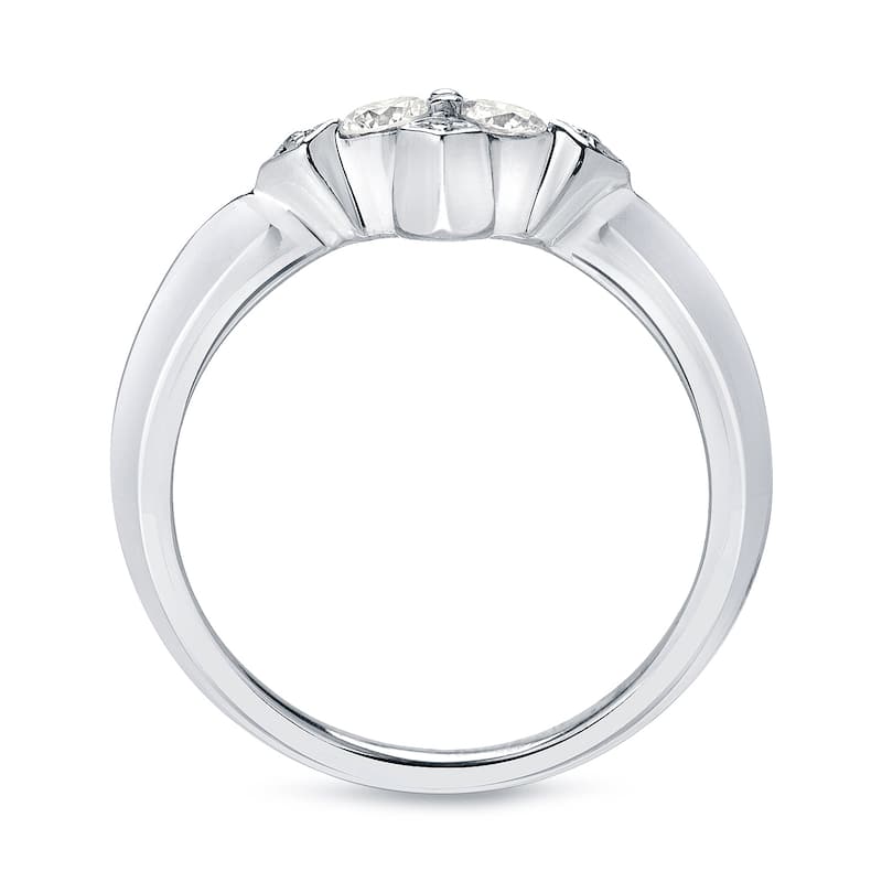 Auriya 14k Gold 1/2ct TDW Round 2-Stone Diamond Engagement Ring (J-K, I1-I2)