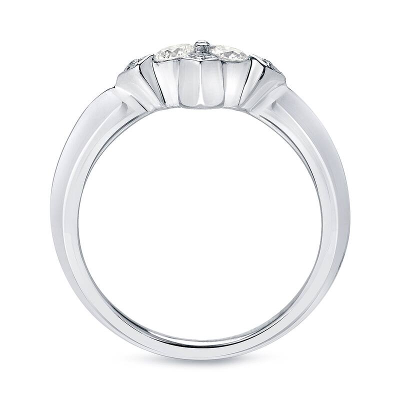 Auriya 14k Gold 1ct TDW Round 2-Stone Diamond Engagement Ring (J-K, I1-I2)
