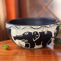 Shop Handmade Lace Wood Bowl Ghana On Sale Ships To Canada