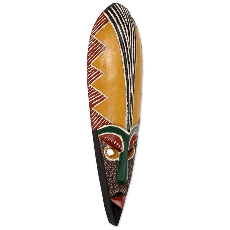 Sese Wood Messenger of Peace African Wall Mask