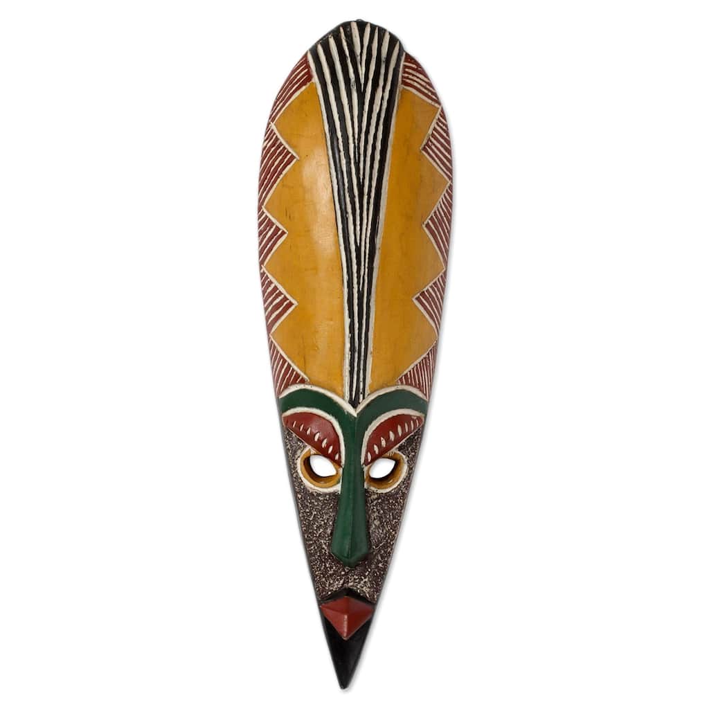Sese Wood Messenger of Peace African Wall Mask