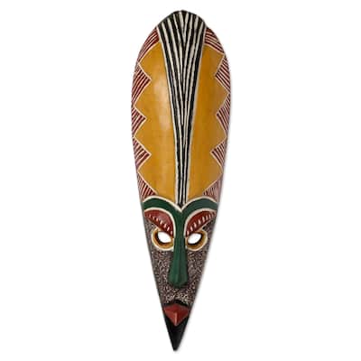 Sese Wood Messenger of Peace African Wall Mask