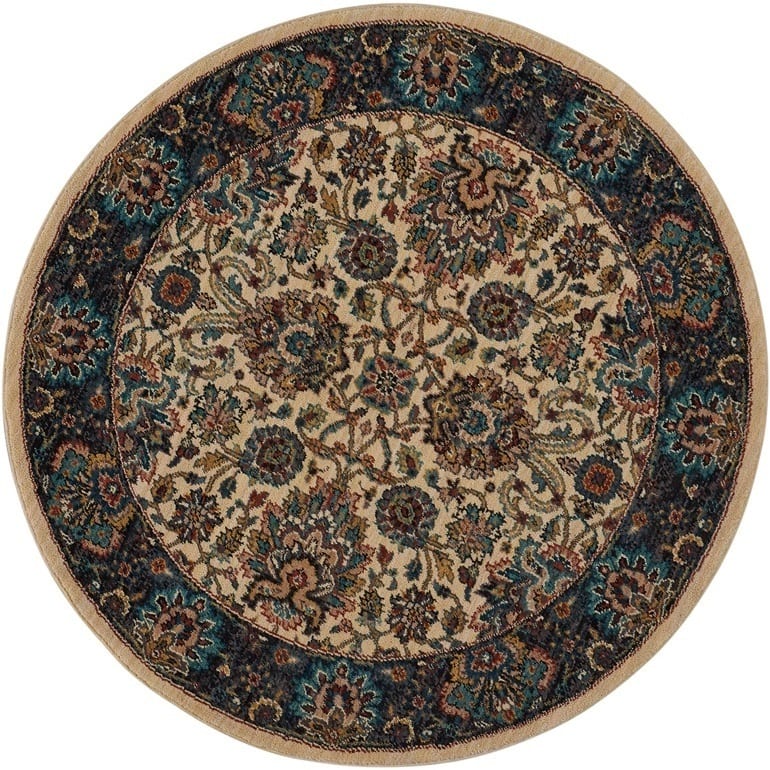 Nourison 2020 Area Rug - 5' Round - White/Multi - Runner/Round