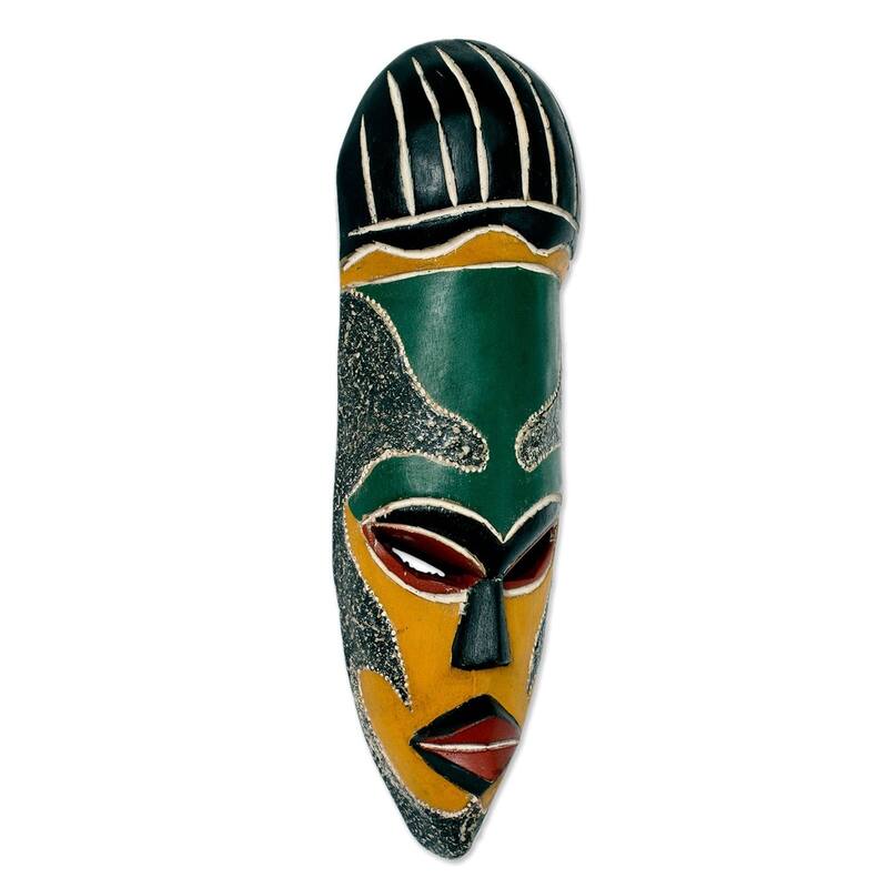 Handmade Sese Wood Our Traditions African Wall Mask (Ghana)