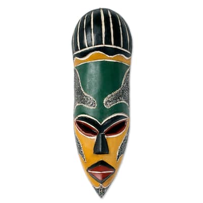 Handmade Our Traditions Sese Wood Wall Mask (Ghana)