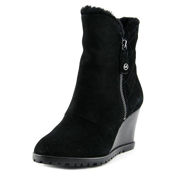 Black Suede Boots - Overstock - 13110780