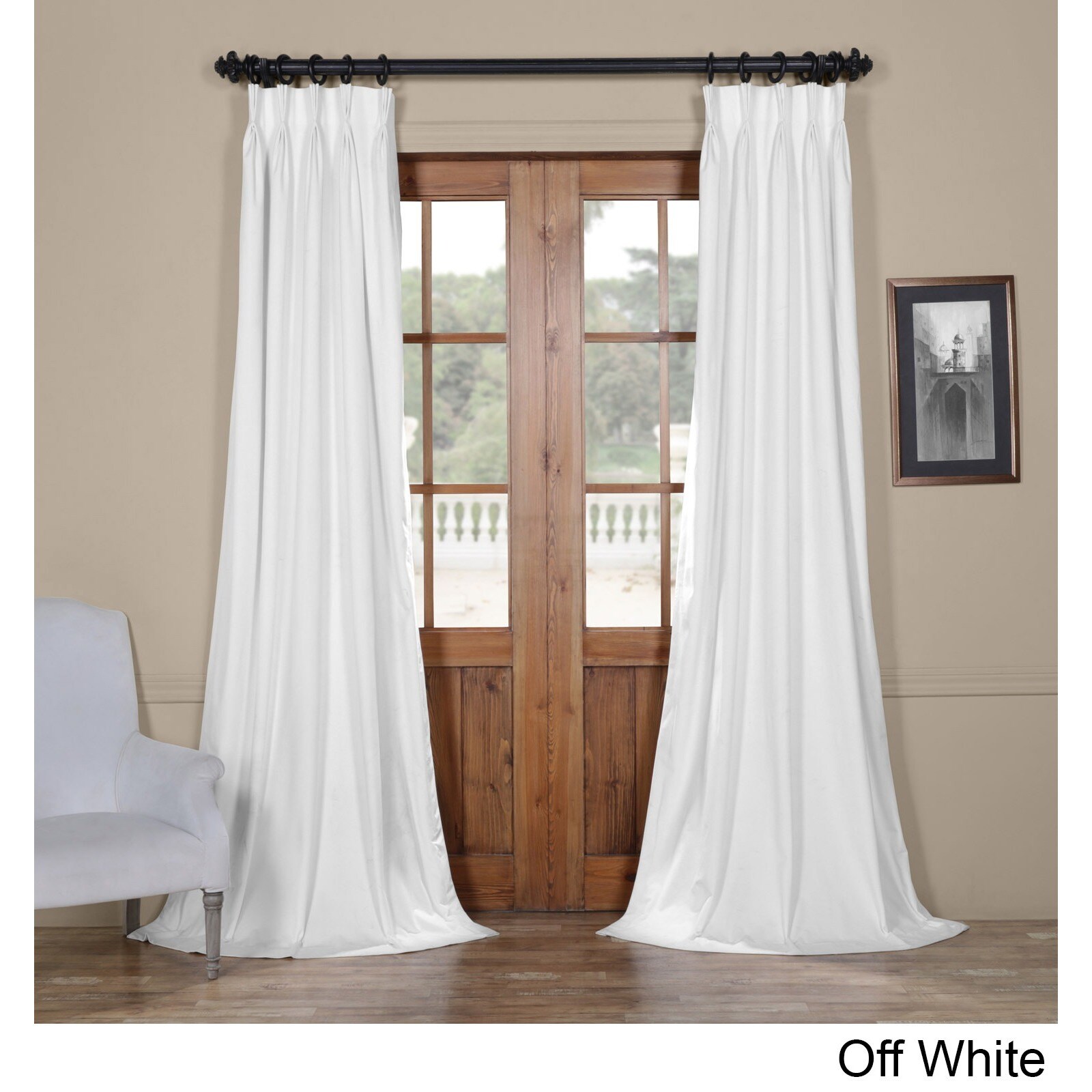 Exclusive Fabrics Signature Pleated Blackout Solid Velvet Exclusive Fabrics Signature Pleated