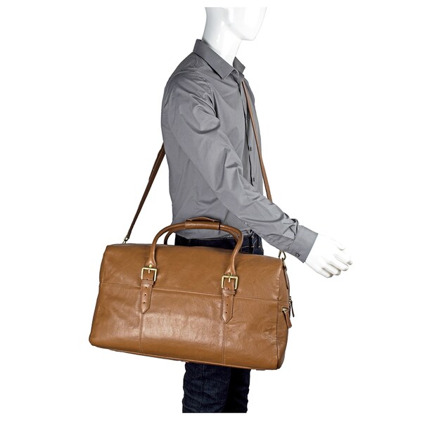 hidesign leather duffle bag