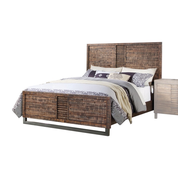 Acme Furniture Andria Bed Reclaimed Oak 13113181 Acme Furniture Andria Bed