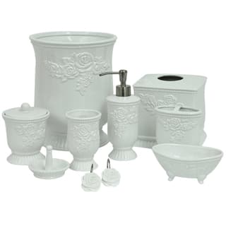 Porcelain Bathroom Accessories Find Great Bath Towels Deals Jessica Simpson Ellie Bathroom Accessory Collection