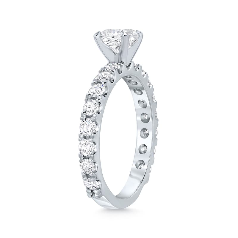Auriya Platinum 1 1/2ctw Cushion-cut Diamond Engagement Ring