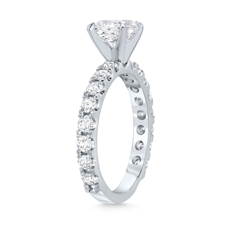 Auriya Platinum 2ctw Cushion-cut Diamond Engagement Ring Certified (H-I, SI1-SI2)
