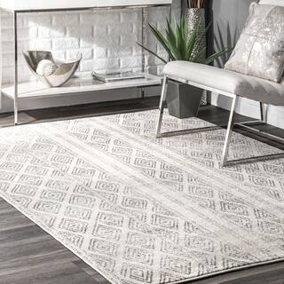 Grey 9 X 12 Rugs Online At Our Best Area Nuloom Contemporary Geometric Diamond Grey Rug 9 X 12