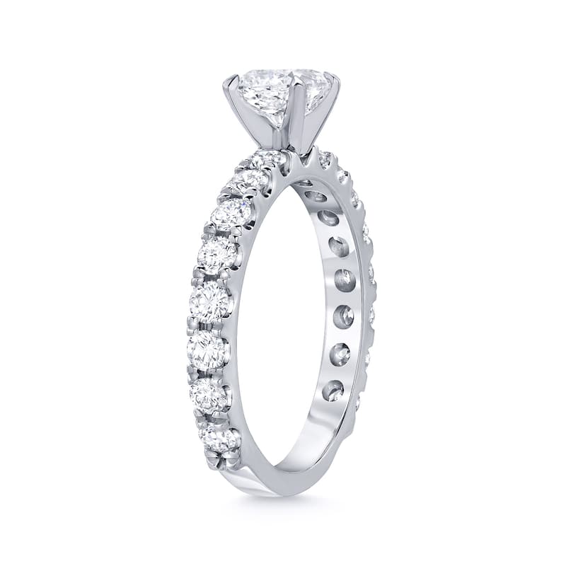 Auriya Platinum 1 1/2ct TDW Round Diamond Solitaire Engagement Ring