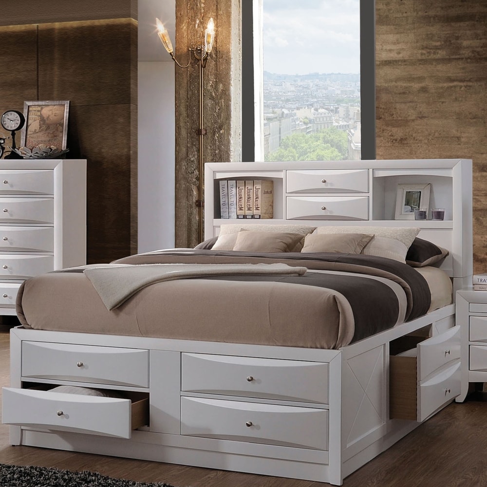 Acme Furniture Louis Philippe III White 4-piece Bedroom Set - On Sale - Bed  Bath & Beyond - 12331254