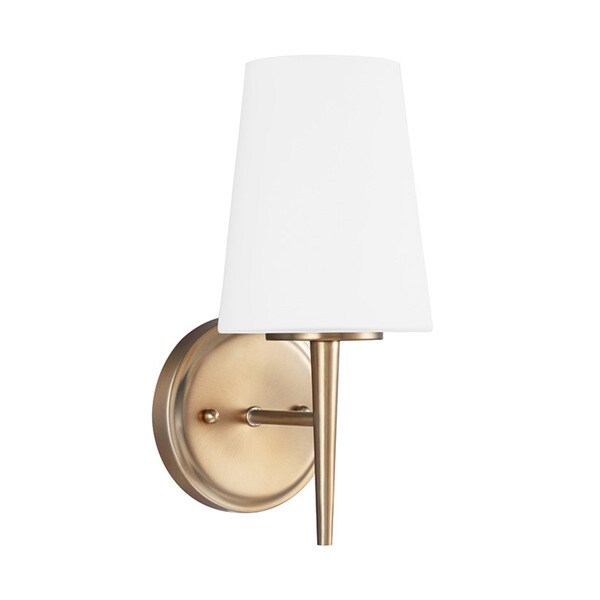 satin bronze wall sconce