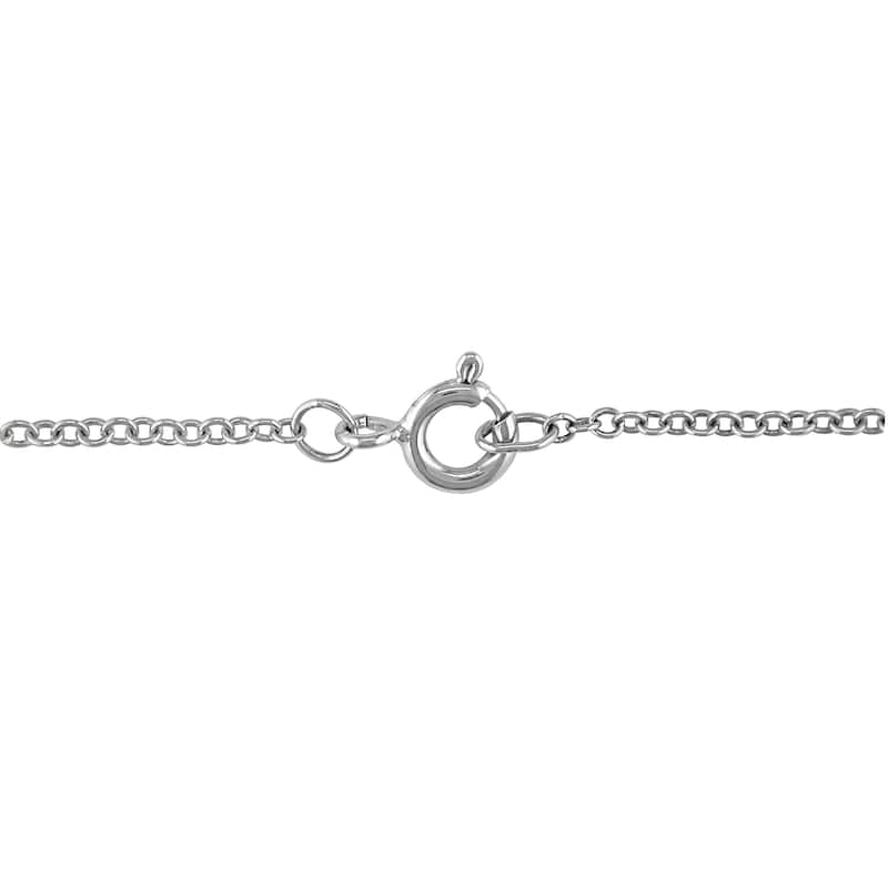 Miadora Shared Prong-Set Diamond Flower Dangle Earrings and Necklace Set in Sterling Silver - White
