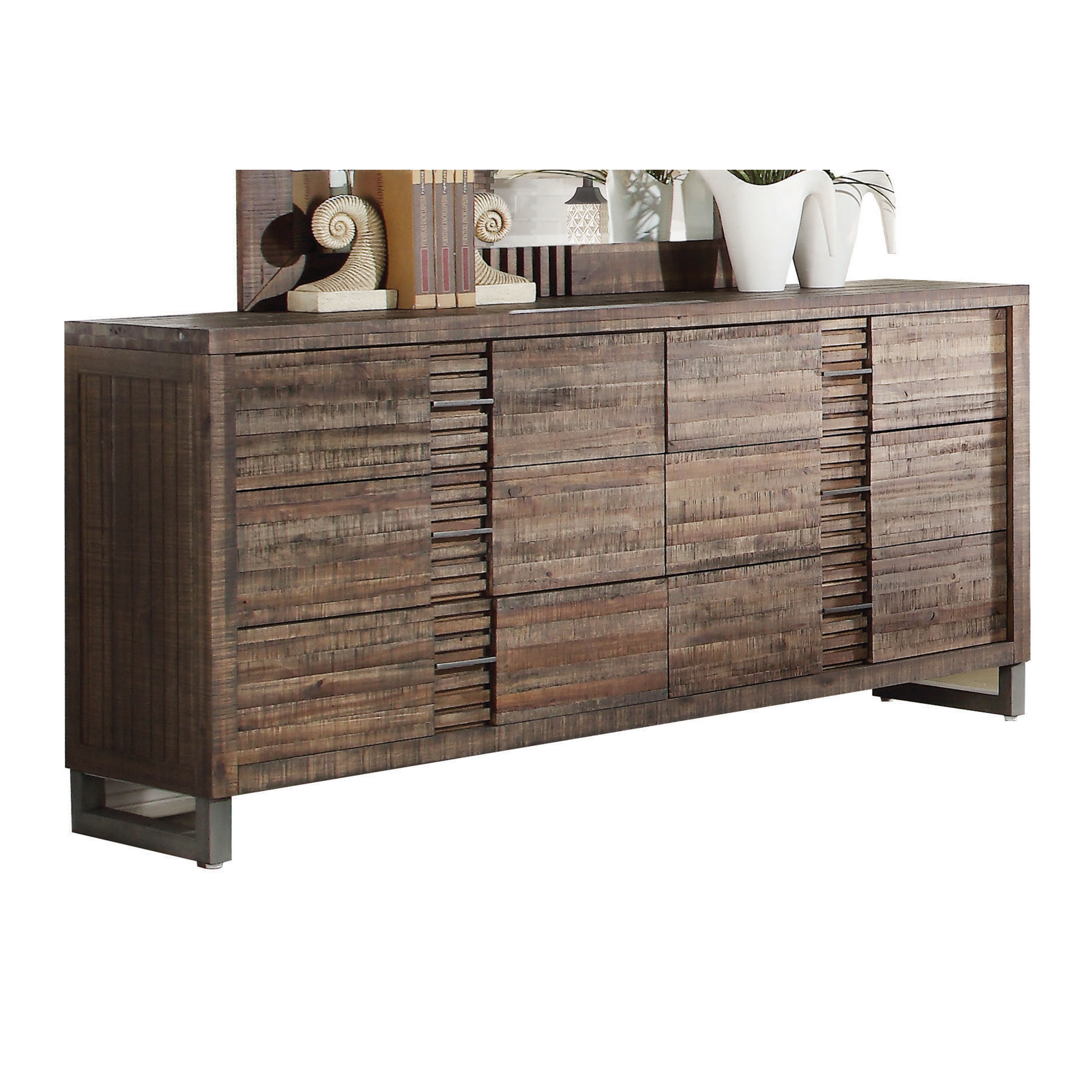 Shop Acme Furniture Andria Reclaimed Oak 6 Drawer Dresser