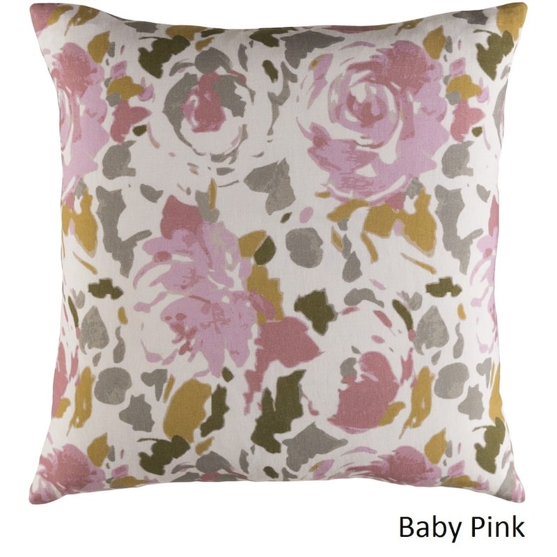 Decorative Sain 20-inch Feather Down or Poly Filled Throw Pillow