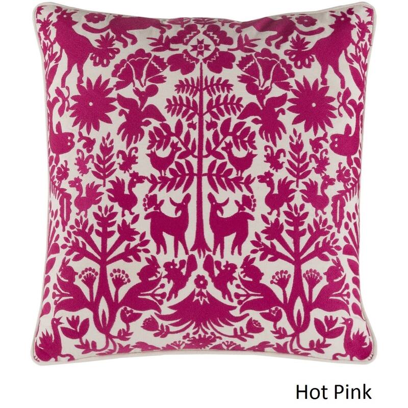 Decorative Rodez 20-inch Feather Down or Poly Filled Throw Pillow