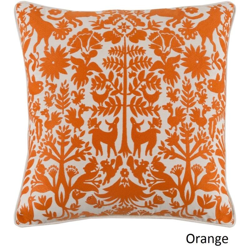 Decorative Rodez 20-inch Feather Down or Poly Filled Throw Pillow