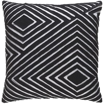 Decorative Sandi 18-inch Feather Down or Poly Filled Throw Pillow