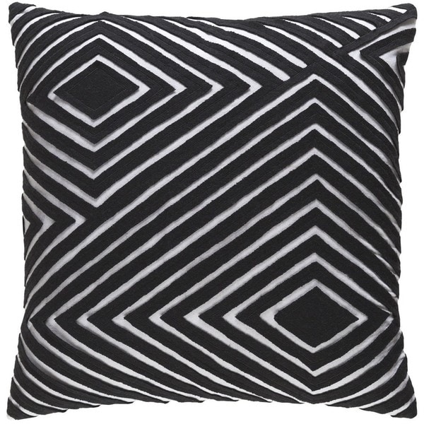 Decorative Sandi 18-inch Feather Down or Poly Filled Throw Pillow