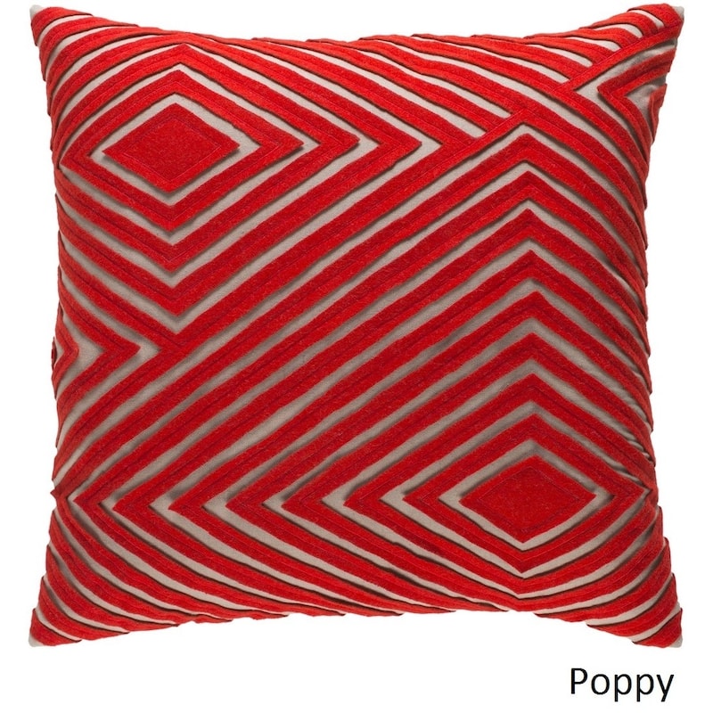 Decorative Sandi 18-inch Feather Down or Poly Filled Throw Pillow