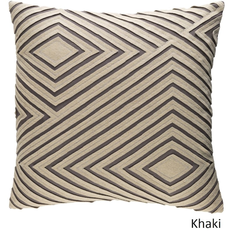 Decorative Sandi 18-inch Feather Down or Poly Filled Throw Pillow