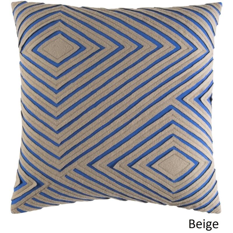 Decorative Sandi 18-inch Feather Down or Poly Filled Throw Pillow