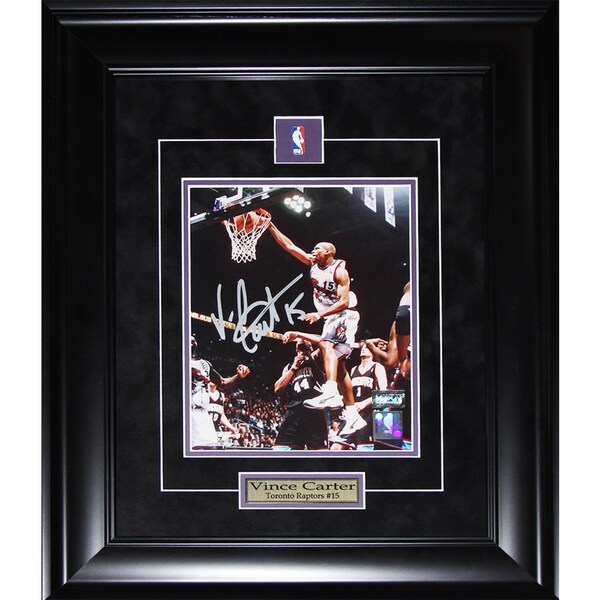 Vince Carter Toronto Raptors 8-inch x 10-inch Signed Framed Photo