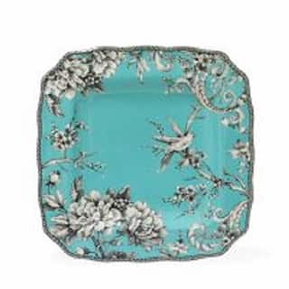 222 Fifth Adelaide 16-Piece Porcelain Dinnerware Set, Turquoise