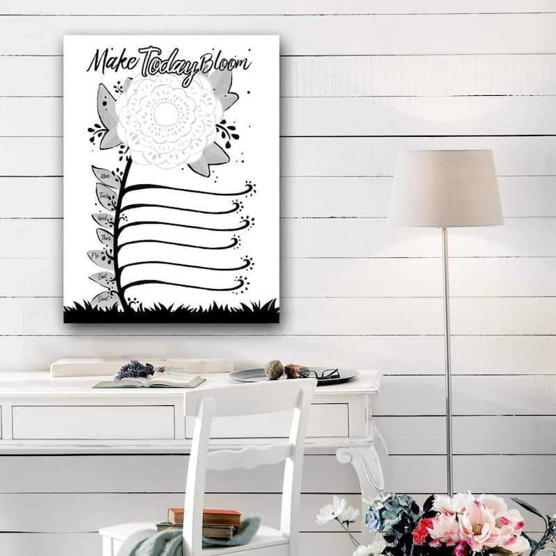 'Make Today Bloom' Dry Erase Weekly Calendar on ArtPlexi