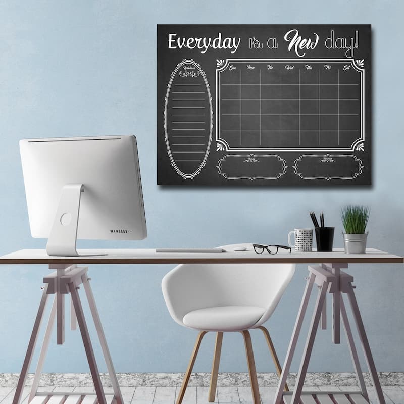 'Shabby Chic' Dry Erase Monthly Calendar on ArtPlexi