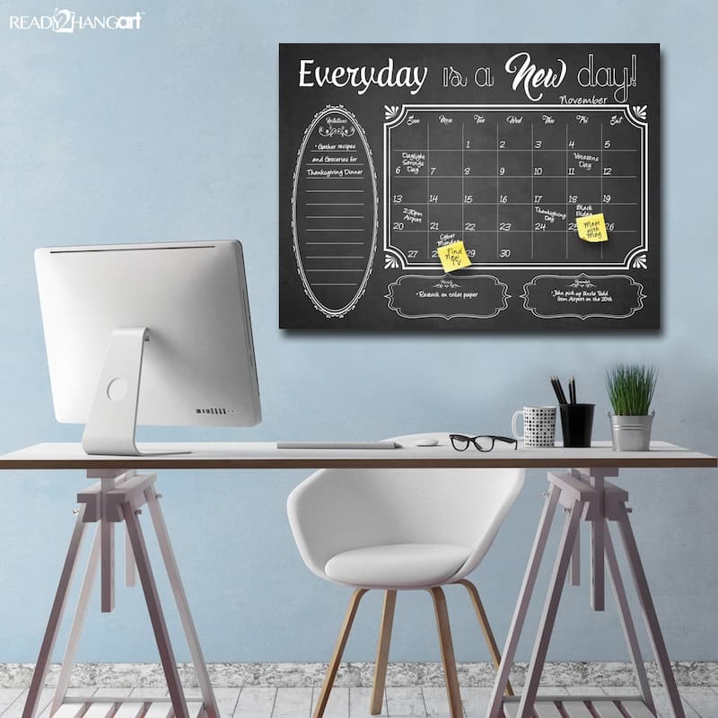 'Shabby Chic' Dry Erase Monthly Calendar on ArtPlexi