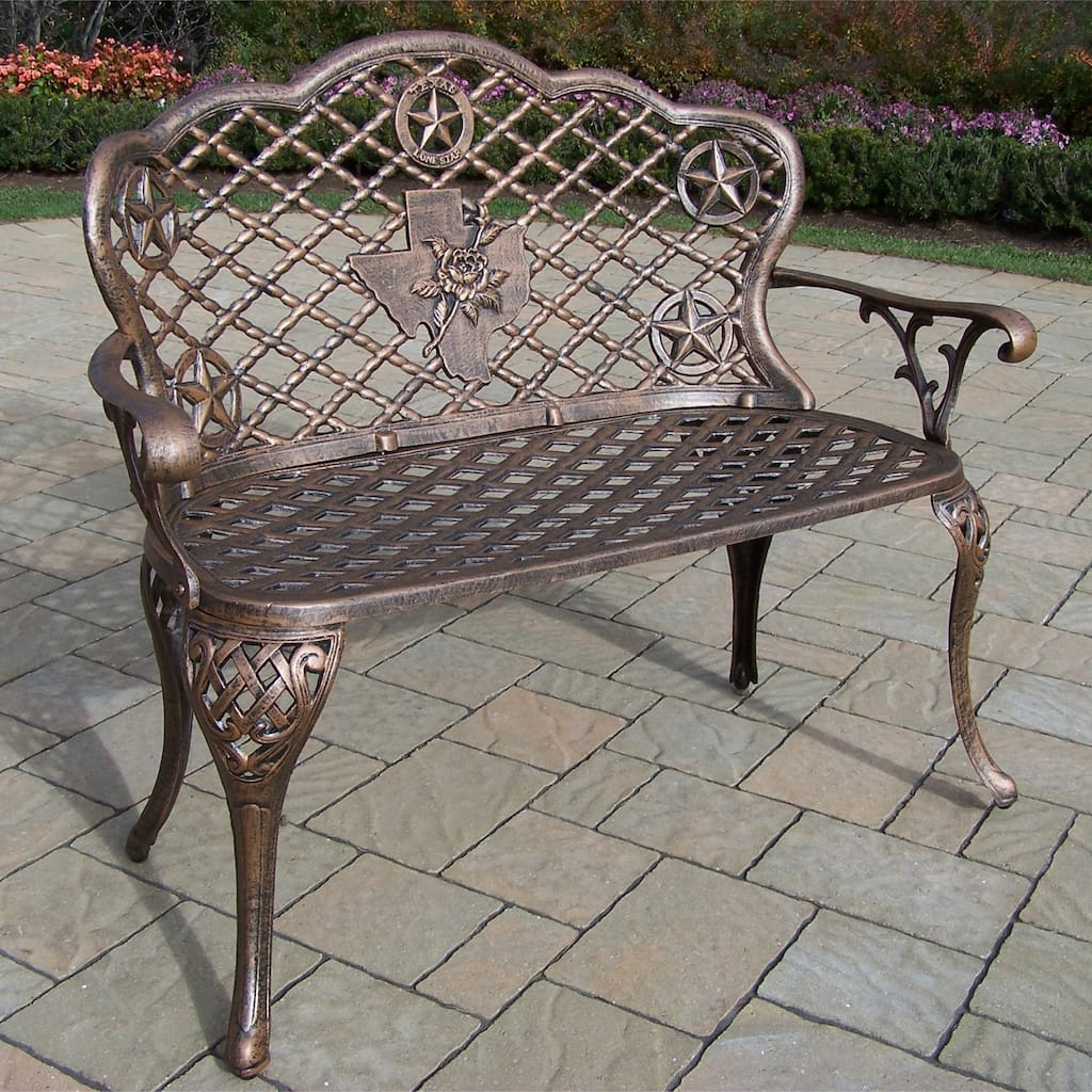 Dallas Rose Cast Aluminum Loveseat