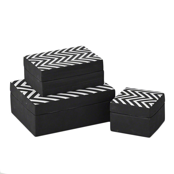 Chevron Matte White Black Ceramic Decorative Box Free Chevron Matte White Black Ceramic Decorative Box