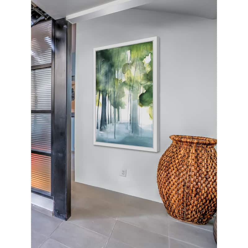 Marmont Hill - 'Green Grove' by Christine Lindstrom Framed Painting Print