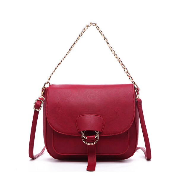 Shop Pink Haley Janessa Chain Crossbody Bag - Free Shipping On Orders Over $45 - Overstock ...